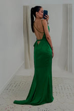 Load image into Gallery viewer, Irena Green Gown Dress
