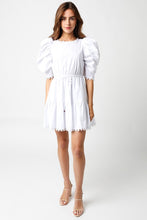 Load image into Gallery viewer, Blaire Puff Sleeves Dress- White
