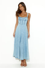 Load image into Gallery viewer, Light Denim Maxi Dress
