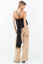 Load image into Gallery viewer, Back Tail Cami Top- Black
