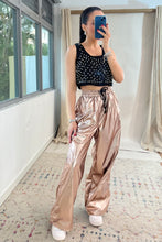 Load image into Gallery viewer, Copper Metallic Parachute Pant
