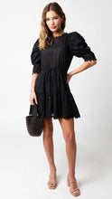 Load image into Gallery viewer, Blaire Puff Sleeves Dress- Black
