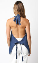 Load image into Gallery viewer, Lou Bak Tie Denim Top
