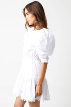 Load image into Gallery viewer, Blaire Puff Sleeves Dress- White
