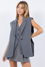 Load image into Gallery viewer, Vest + Blazer Matching Set- Charcoal
