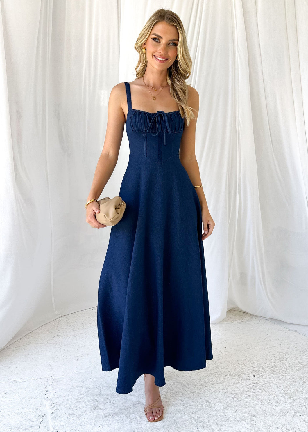 Dark Denim Maxi Dress