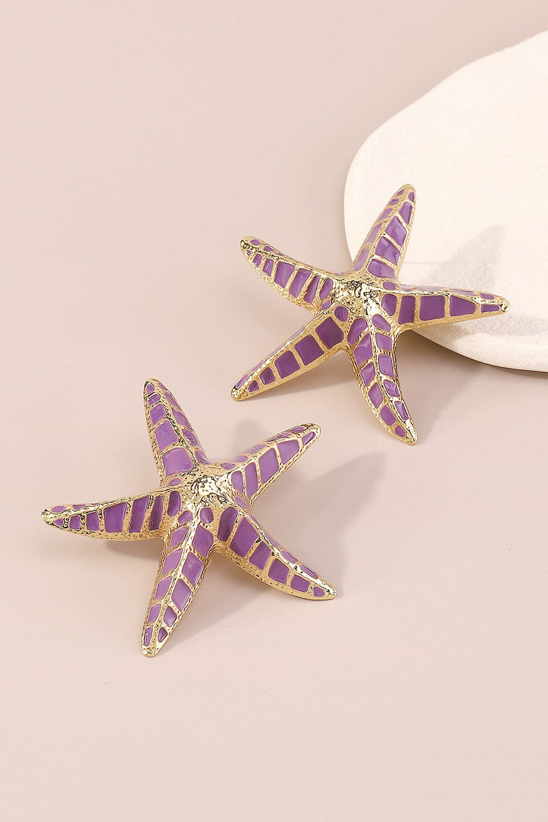 Mar Estrella Earrings Violet