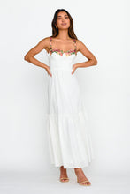 Load image into Gallery viewer, Embroidery Detailed Maxi Dress- White
