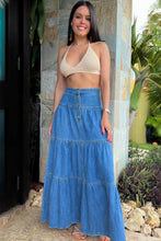 Load image into Gallery viewer, Dani Denim Maxi Skirt
