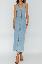 Load image into Gallery viewer, Bodycon Denim Maxi Dress
