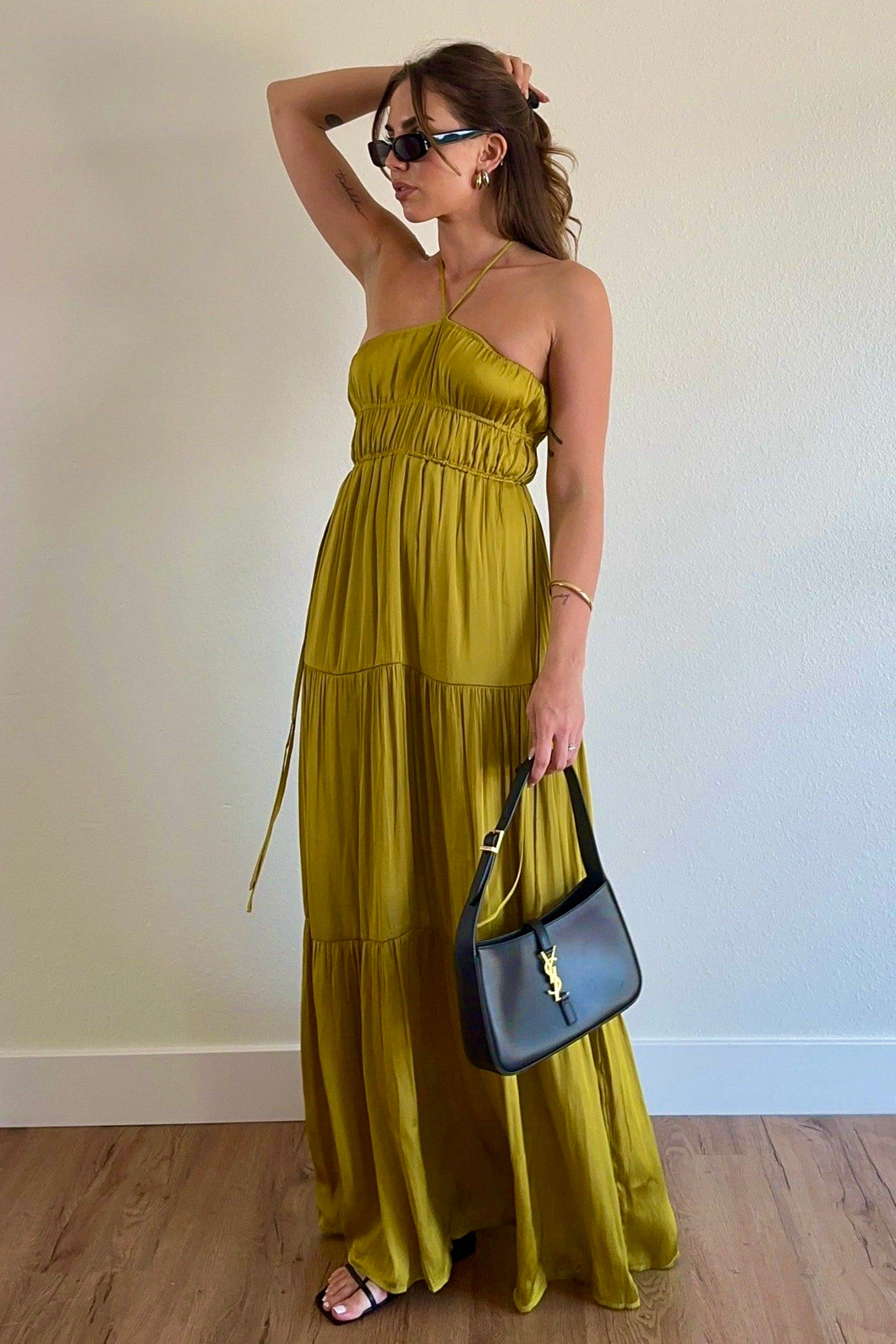 Tuscany Satin Maxi Dress