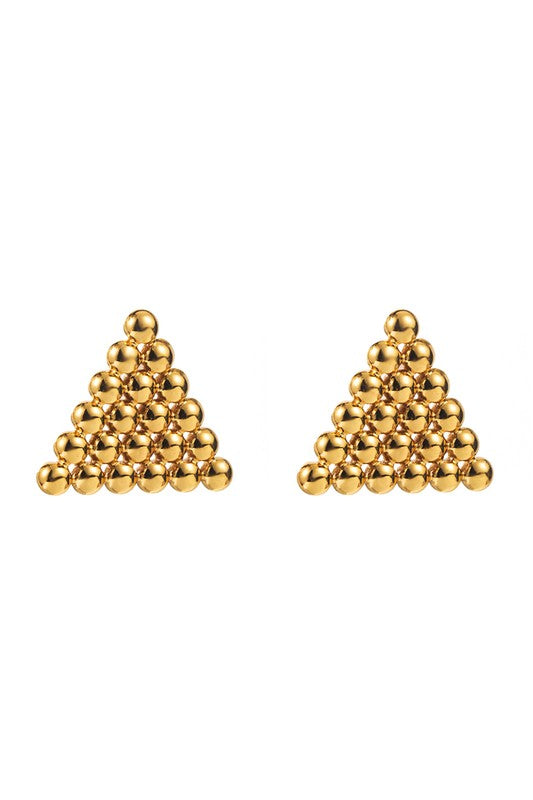 Gina Triangle Stud Earrings