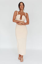 Load image into Gallery viewer, Hana Cream Bodycon Dress
