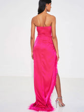 Load image into Gallery viewer, Lana Bold Pink High Slit Gown
