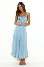 Load image into Gallery viewer, Light Denim Maxi Dress
