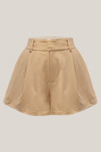 Load image into Gallery viewer, Tan Pleats Flowy Shorts
