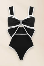 Load image into Gallery viewer, Signature Bow Bodysuit Black
