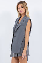 Load image into Gallery viewer, Vest + Blazer Matching Set- Charcoal
