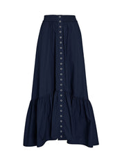 Load image into Gallery viewer, Navy Two Piece Skirt Set
