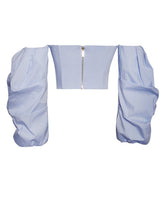 Load image into Gallery viewer, Olivia Corset Top- Light Blue
