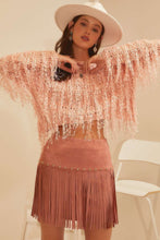 Load image into Gallery viewer, Fringe Sweater Top Pink
