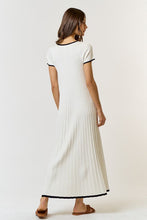 Load image into Gallery viewer, Ecru Outlined Maxi Dress
