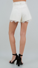 Load image into Gallery viewer, Lace Trim Ivory Shorts
