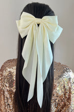 Load image into Gallery viewer, Cream Satin Oversized Bow
