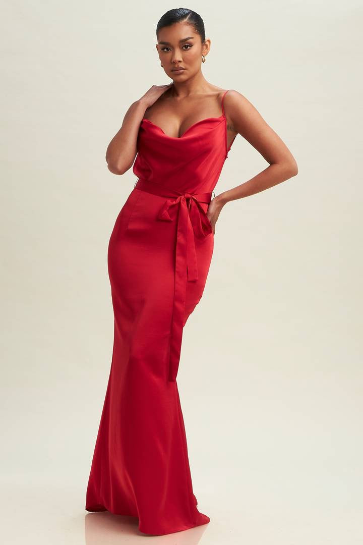 Irena Red Gown Dress