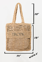 Load image into Gallery viewer, Tropic Tote Bag- Tan
