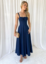 Load image into Gallery viewer, Dark Denim Maxi Dress
