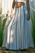 Load image into Gallery viewer, Linen Outlined Top + Maxi Skirt Set
