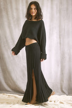 Load image into Gallery viewer, A-line Maxi Skirt- Black
