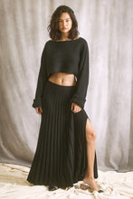 Load image into Gallery viewer, A-line Maxi Skirt- Black
