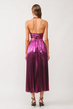 Load image into Gallery viewer, Metallic Halter Top Magenta
