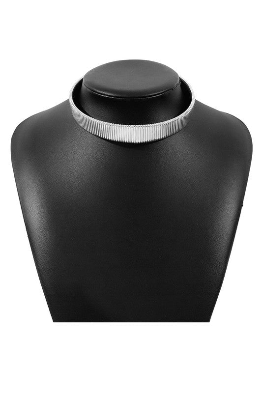 Bessa Collar Necklace- Silver