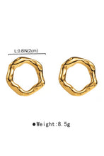 Load image into Gallery viewer, Aitana Circle Stud Earrings- Gold
