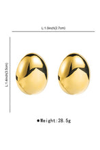 Load image into Gallery viewer, Clarissa Dome Earrings- Gold
