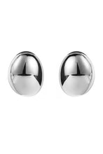 Load image into Gallery viewer, Clarissa Oval Earrings- Silver
