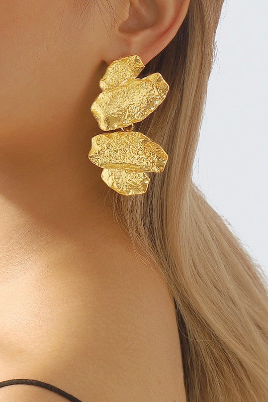 Zendaya Statement Earrings Gold