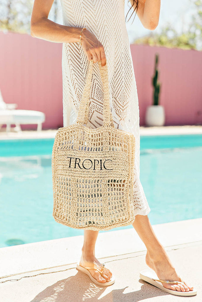 Tropic Tote Bag- Light Natural