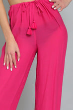 Load image into Gallery viewer, Amalfi Cover-up Pants- Fuchsia
