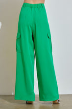 Load image into Gallery viewer, Cargo Wide Leg Pant- Green
