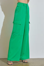 Load image into Gallery viewer, Cargo Wide Leg Pant- Green
