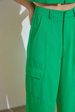 Load image into Gallery viewer, Cargo Wide Leg Pant- Green
