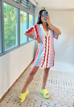 Load image into Gallery viewer, Multi Crochet Tunic Dress
