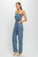 Load image into Gallery viewer, Corset Denim Jumpsuit
