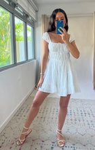 Load image into Gallery viewer, Meet Me in Capri Eyelet Mini Dress
