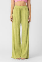 Load image into Gallery viewer, Lime Textured Side Slit Pant
