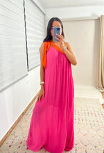 Load image into Gallery viewer, Red| Pink Maxi Dress
